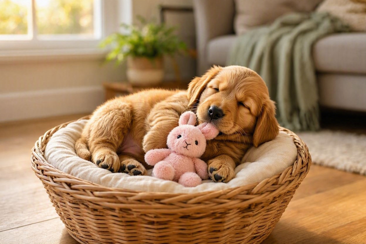 chiot qui dort